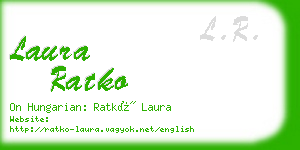 laura ratko business card